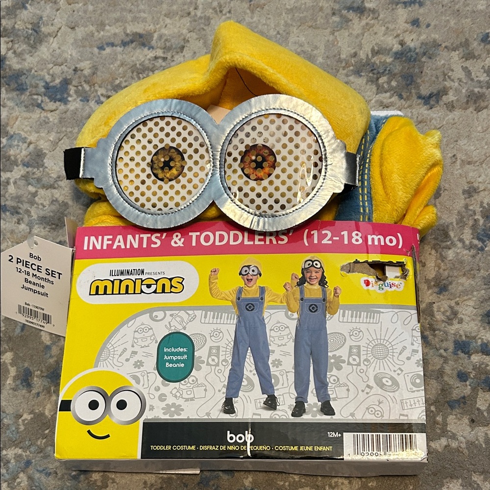 Disguise Minions Toddler Costume with Blue Overalls